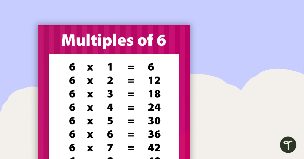 Les multiples de 6